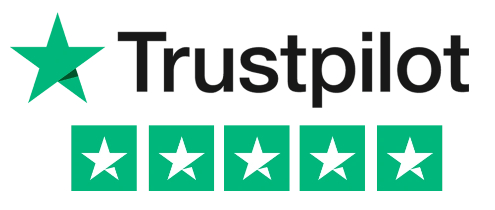 Trustpilot logo with star rating for Bubba Land Company reviews.