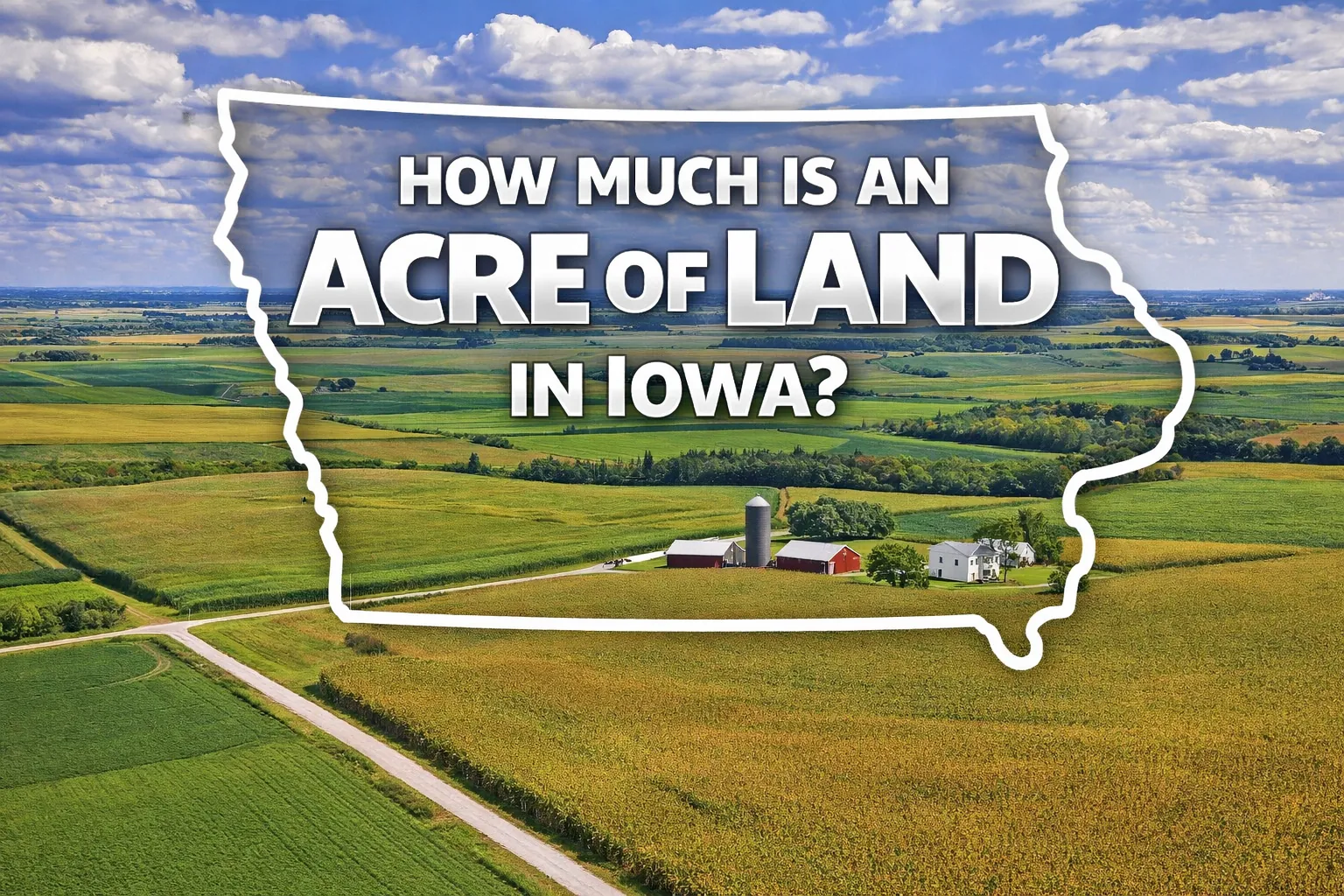 Rolling Iowa farmland stitched together with crops and country roads—exactly the kind of ground we work with landowners on when they’re ready to sell.