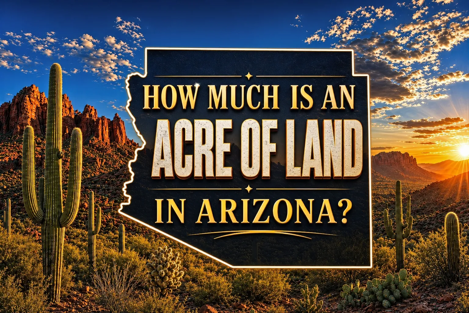 How much an acre of land costs in Arizona, mapped across Maricopa metro, Mohave desert, and the high country